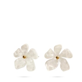 Σκουλαρίκια Καρφωτά Floesienta White