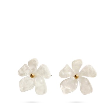 Σκουλαρίκια Καρφωτά Floesienta White